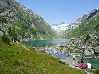 Bergsee Rast