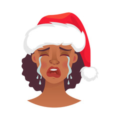 face of African woman in hat