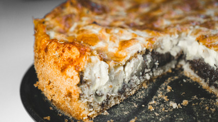 Käsekuchen mit Mohn selbstgebacken