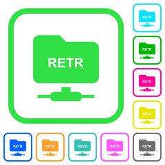FTP retrieve file vivid colored flat icons