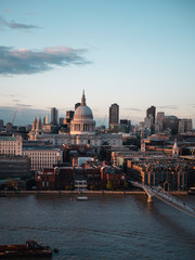 Naklejka premium St Paul's Cathedral and view of London 