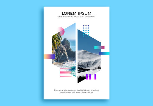 Conceptual Geometric Poster Layout