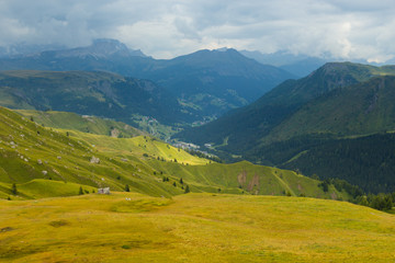 Fototapeta premium pastures in Alps, South Tirol, Italy