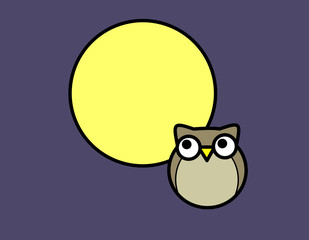 ふくろう月(色夜)