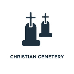 christian cemetery icon