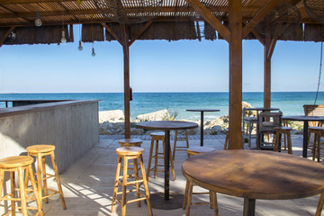 View on beach bar 