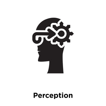 Perception Icon Vector Isolated On White Background, Logo Concept Of Perception Sign On Transparent Background, Black Filled Symbol Icon