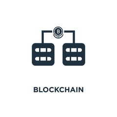 Fototapeta premium blockchain icon