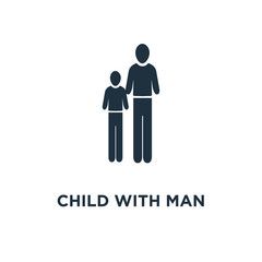 child with man icon
