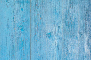 The old wooden flooring in blue color
