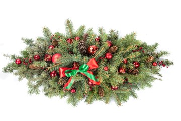 Christmas Decoration Floral Arrangement with Cones