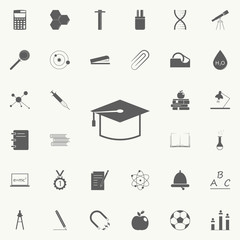 graduate student cap icon. Education icons universal set for web and mobile