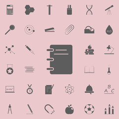 notebook icon. Education icons universal set for web and mobile