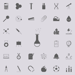 chemical flask icon. Education icons universal set for web and mobile