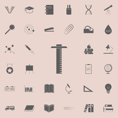 Fototapeta premium ruler icon. Education icons universal set for web and mobile