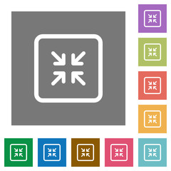 Obraz premium Shrink object square flat icons