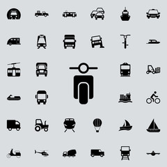 small motorcycle front view icon. transport icons universal set for web and mobile