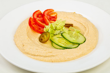 Humus with vegetables