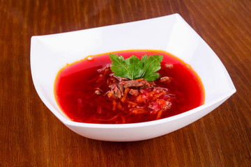 Russian borcht soup