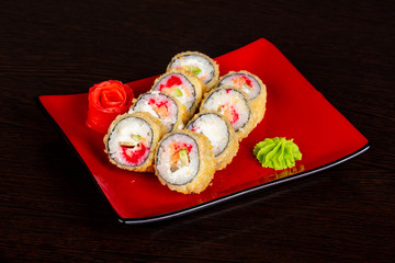 Japanese roll with crab