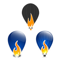 Fire flame vector illustration design template