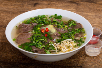 Vietnamese Pho Bo soup