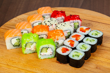 Japan sushi and roll