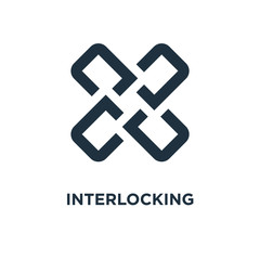 Obraz premium interlocking icon