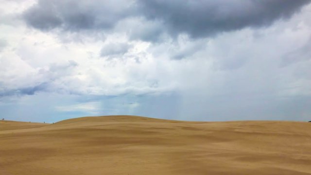 This is a video of a storm rolling over Jockey's Ridge State Park in the Outer Banks.
