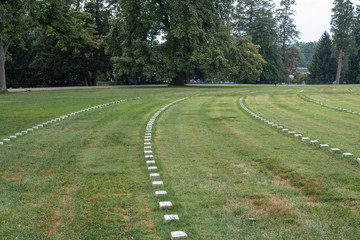 Headstones at Gettysburg Military Cemetery