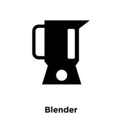 blender icon vector isolated on white background, logo concept of blender sign on transparent background, black filled symbol icon