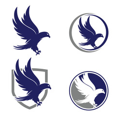 Set of Eagle Logo Design Inspiration Vector