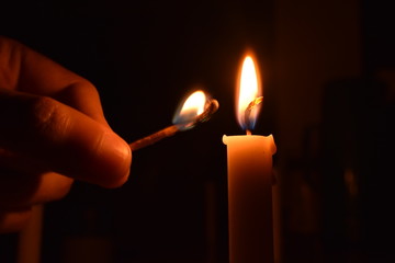 Lighting Candle