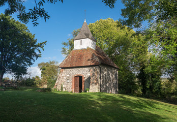 Fototapeta na wymiar Smallest Church in England at Lullington