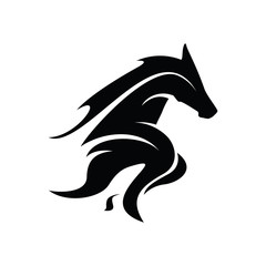 Black Horse, King Horse Logo Design Inspiration Vector