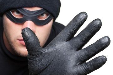 Portrait of a Thief with Mask and Glove