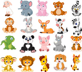 Cartoon animals collection set © tigatelu