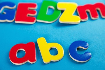 Foam Toy Letters Close-up