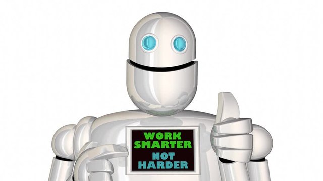Work Smarter Not Harder Process Efficiency Hacks Robot 3d Animation