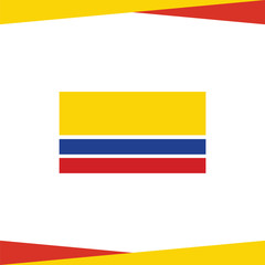 Obraz premium Flag of Colombia Logo Icon