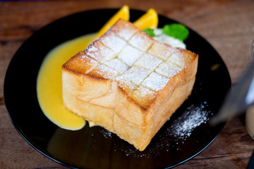 Delicious sweet honey toast