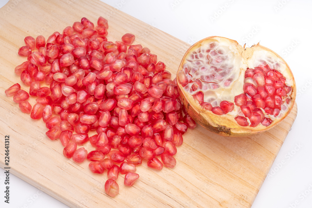 Wall mural pomegranate and pomegranate seeds