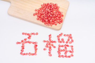 Pomegranate and pomegranate seeds