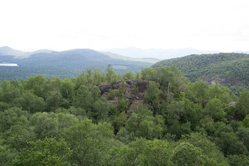 Views of the Adirondack from the top of a mountain