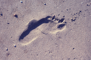 An image of a footprint of a person.