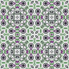 Seamless pattern with abstract circles