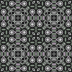 Seamless pattern with abstract circles