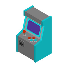 Old Arcade Machine Gaming. Retro Video Game play