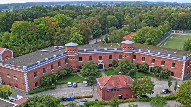 Famous Kavalier Zweibr &ordm;cken (3rd defence circle) next to Ingolstadt's Downtown. Also Ingolstadt's Youth Hostel was once seated here. Bavaria, Germany.