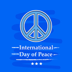 illustration of elements of World Peace Day Background